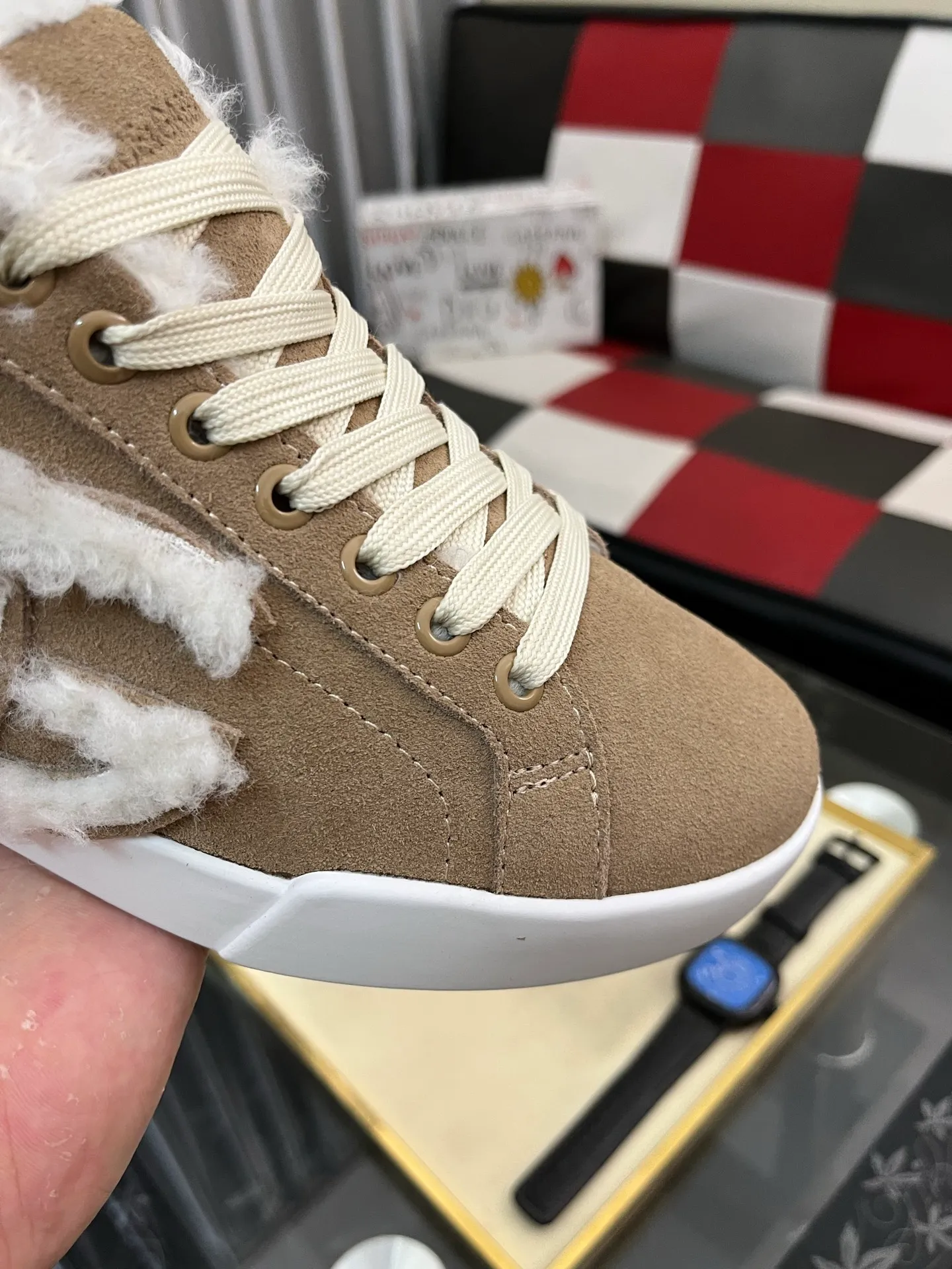 Men's men's shoes💰420⌚️⌚️New DG Dolce & Gabbana high-end couple's sports and casual shoes, imported cowhide, multiple material splicing design➕Imported cowhide lining, cowhide feet➕original TPR elastic outsole. Size: 35-46
